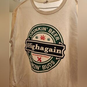 Men's Cream Graphic Shirt